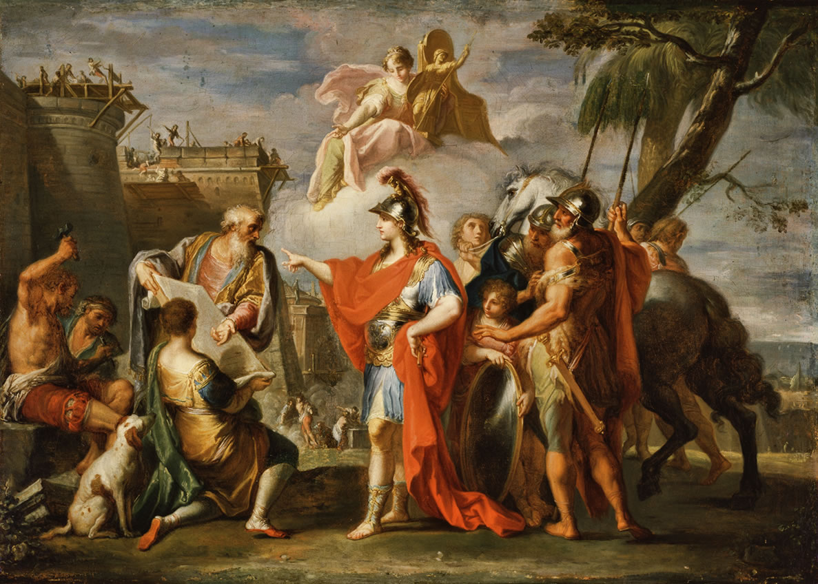 Alexander founding Alexandria
